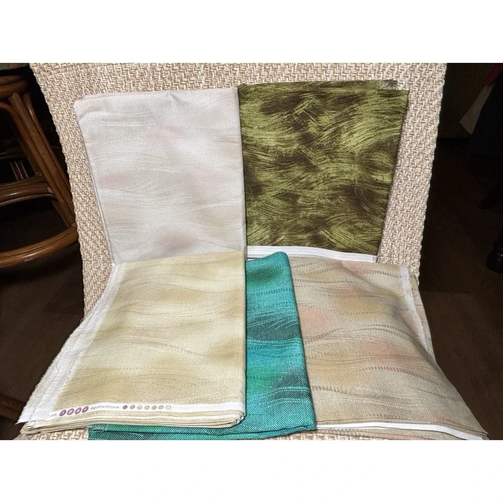 Jinny Beyer RJR Fabrics Lot 5 Fabric Cuts Amber Waves Coraline Quilt Cotton